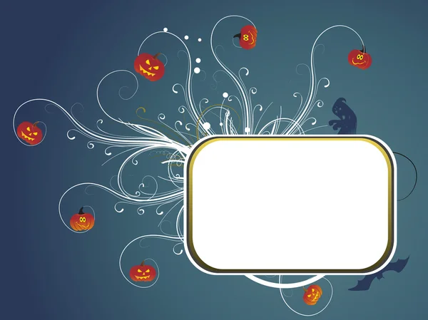 Halloween achtergrond met frame — Stockvector