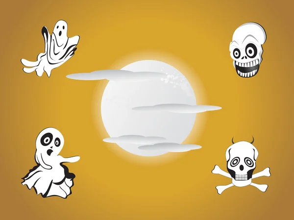 Fond Halloween, illustration — Image vectorielle