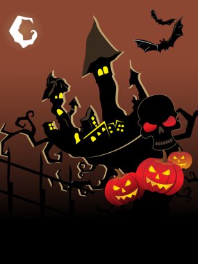 Vector wallpaper for halloween clipart