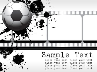 Grunge soccer football, wallpaper clipart