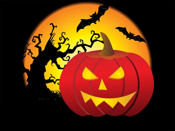 Prachtig patroon halloween achtergrond — Stockvector