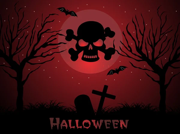 Illustratie van halloween achtergrond — Stockvector