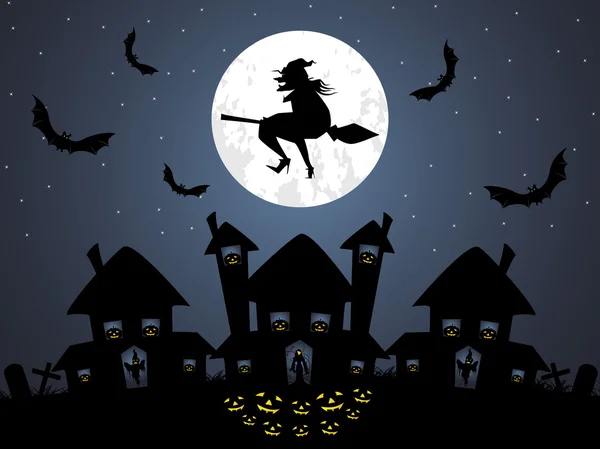 Contexte pour la célébration d'Halloween — Image vectorielle