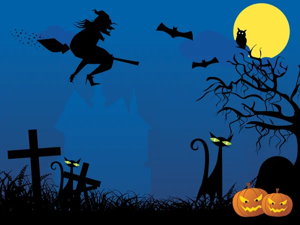 Concept abstrait pour Halloween — Image vectorielle