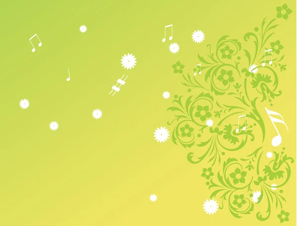 Зелені шпалери квіткового фону — стоковий вектор