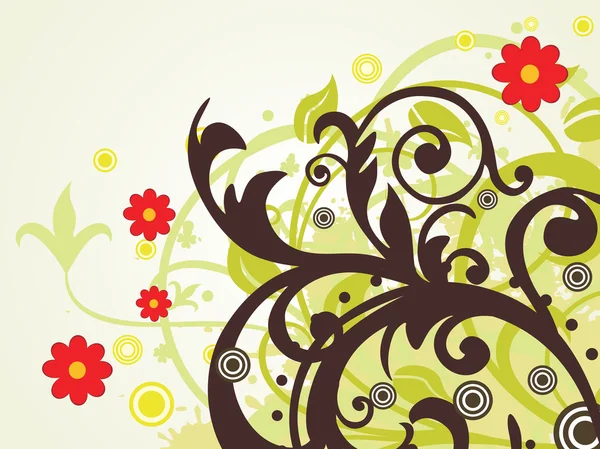 Creatieve floral patroon achtergrond — Stockvector
