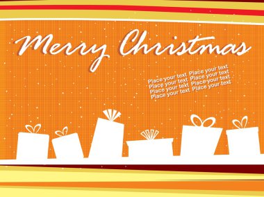 Background with shape of gift box clipart