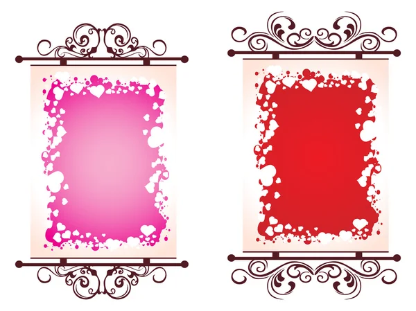 Illustration du cadre de la Saint Valentin — Image vectorielle