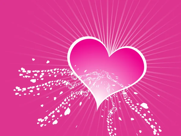 Valentines coeur forme papier peint — Image vectorielle