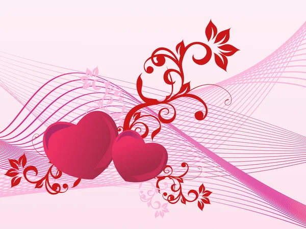 Valentines coeur brillant — Image vectorielle