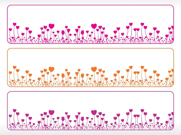 Valentine banner ilustrace — Stockový vektor