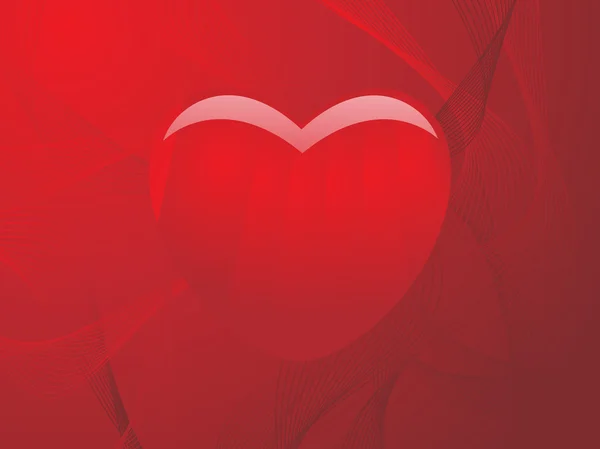 San Valentín textura en forma de corazón, rojo — Archivo Imágenes Vectoriales