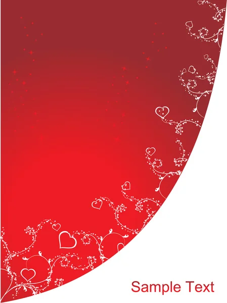 Φόντο με λουλουδάτο μοτίβο καρδιά — Διανυσματικό Αρχείο