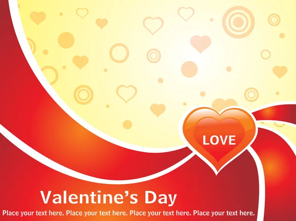 Heart shape for valentine day — Stock Vector
