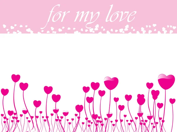 Όμορφο σχέδιο κάρτα για την αληθινή αγάπη — Διανυσματικό Αρχείο