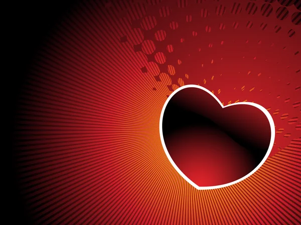 Valentinky srdce zářící — Stockový vektor