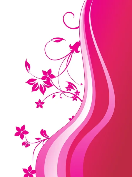 Demi-teinte avec motif floral — Image vectorielle