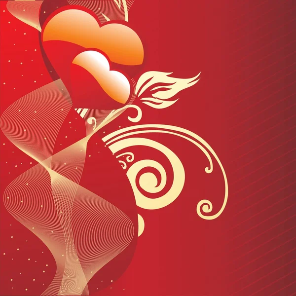 Romantique fond valentin — Image vectorielle