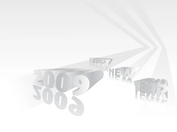 Tapeter, år 2009 bakgrund — Stock vektor