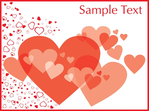 Valentines day frame — Stock Vector