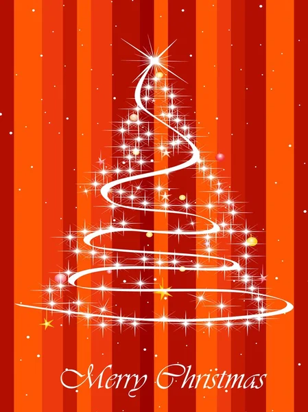 Sfondo con albero di Natale lucido — Vettoriale Stock