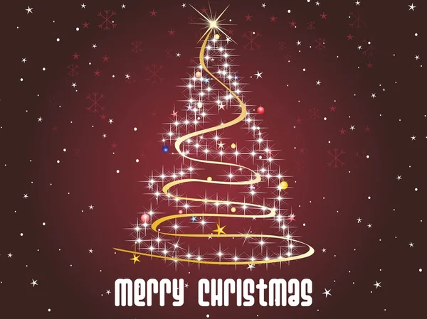 Λαμπερό αστέρι μοτίβο δέντρο Χριστούγεννα — Διανυσματικό Αρχείο