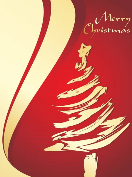 Fondo de medio tono con árbol de Navidad — Archivo Imágenes Vectoriales