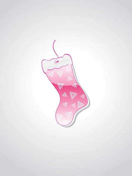Φόντο με ροζ κάλτσα εικονογράφηση — Διανυσματικό Αρχείο