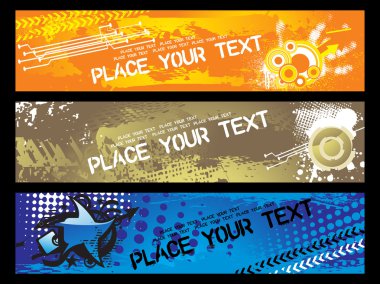 Web 2.0 banners series set16 clipart