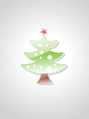 Christmas tree isolated on background clipart