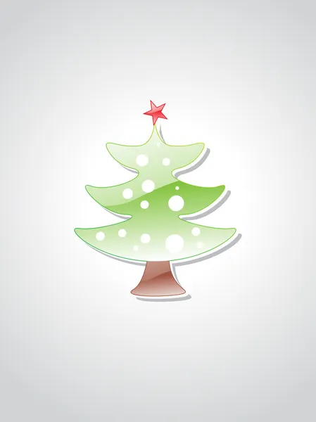 Christmas tree isolated on background — Stock Vector