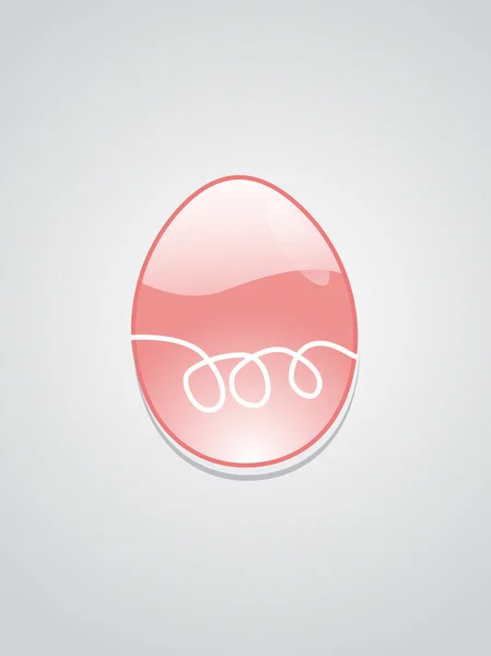 Иллюстрация глянцевого пасхального яйца — стоковый вектор
