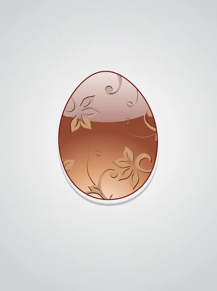 Uovo decorato con sfondo — Vettoriale Stock