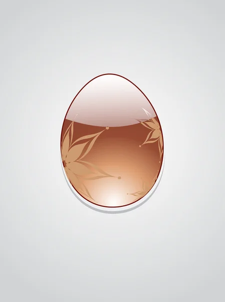 Sfondo con uovo decorato — Vettoriale Stock
