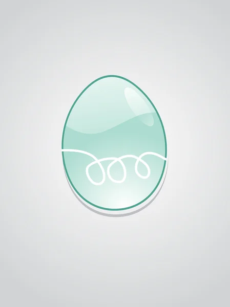 Hintergrund mit glänzendem Ei — Stockvektor
