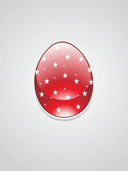 Fondo con huevo de Pascua aislado — Vector de stock