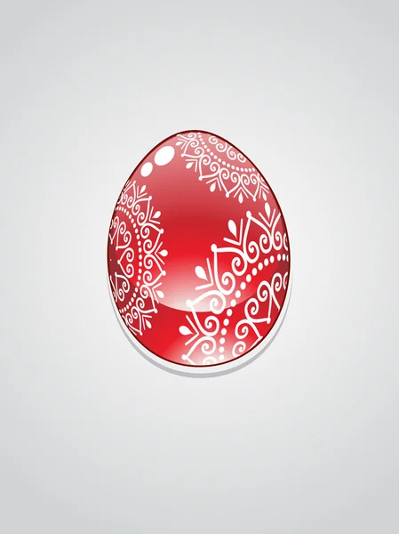 Decorated egg with background — Stock Vector
