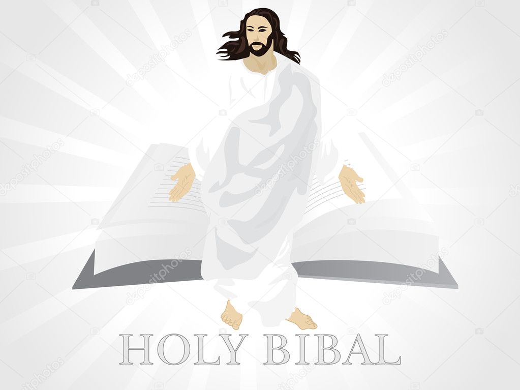 Holly bibal with jesus christ
