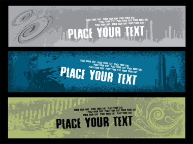 Web 2.0 banners series set3 clipart
