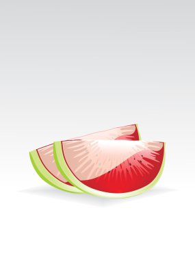 arka plan ile dilim karpuz