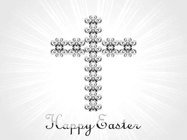 Modèle d'ornement croix chrétienne — Image vectorielle