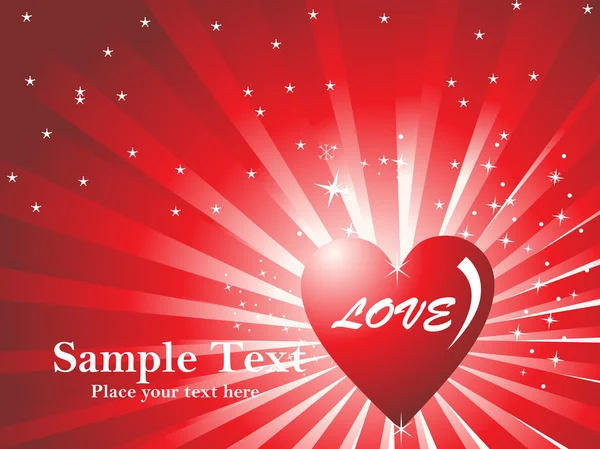 Romantic valentine card — Stock Vector