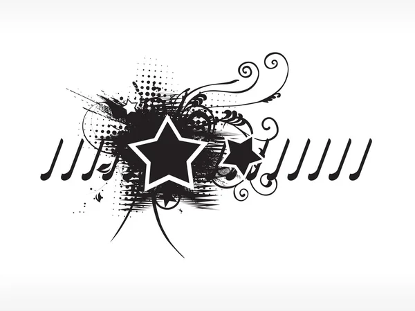Λογότυπο floral ταπετσαρία αστέρι — Διανυσματικό Αρχείο