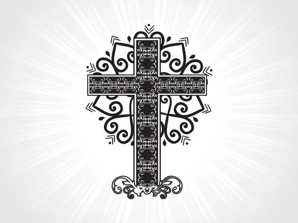 Векторна ілюстрація кельтського візерунка хреста — стоковий вектор