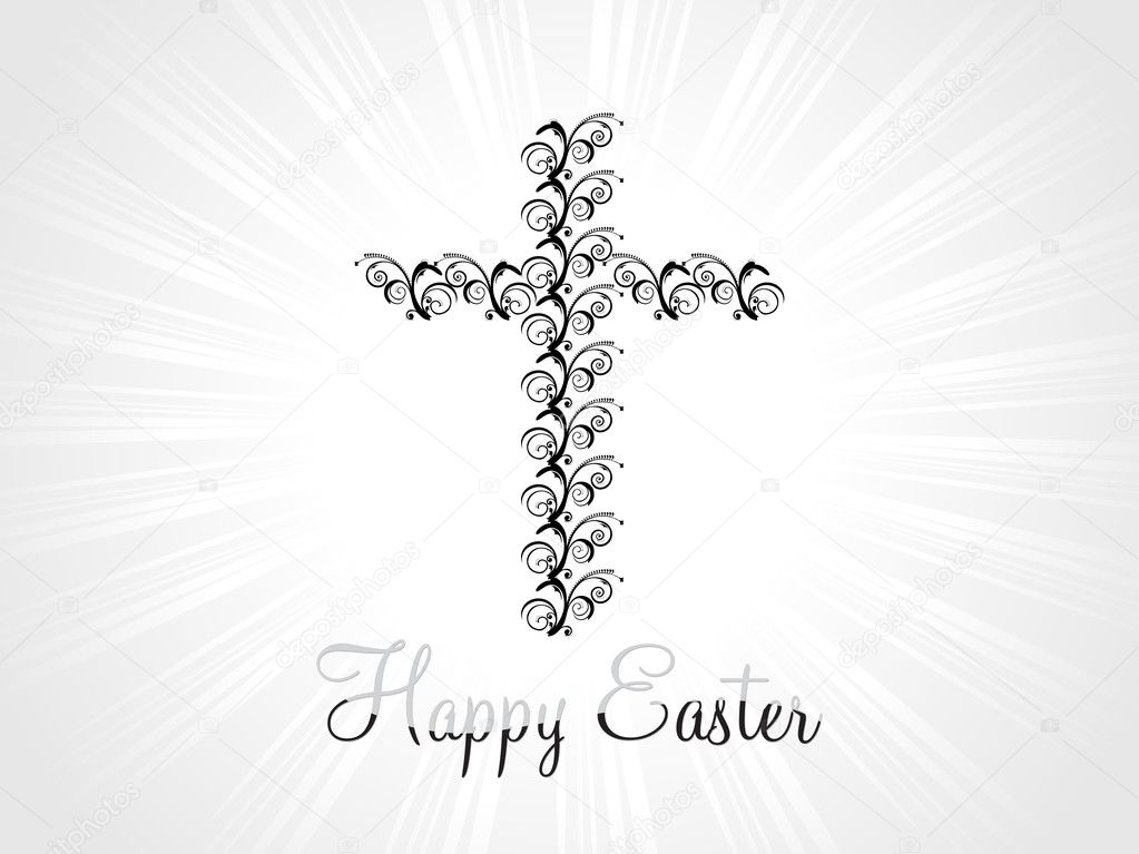 Background with isolated cross