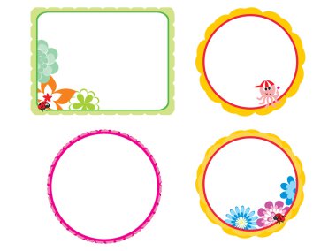 Vector kids frame clipart