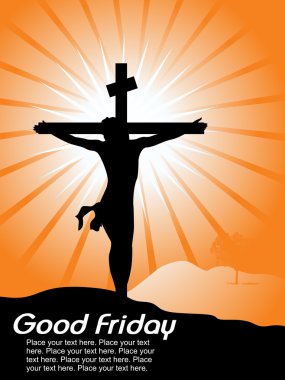 Background with jesus in cross clipart