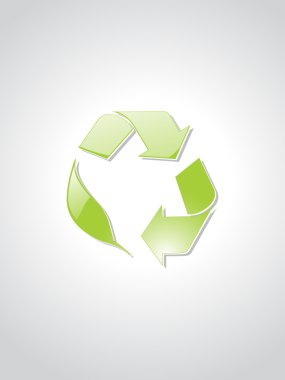 Background with recycling icons clipart