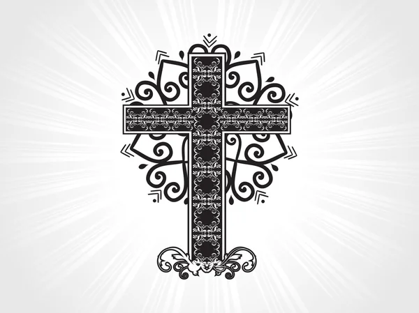 Vector celta patrón cruz ilustración — Archivo Imágenes Vectoriales