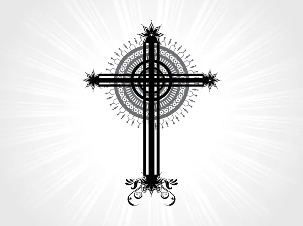 Вектор ізольований християнський хрест — стоковий вектор